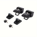 Two Aluminum Alloy Key Locks Designed for JEEP for Wrangler - Engine Hood Anti-Theft Safety Latch, Robust Metal Build, Stylish Black End, Improved Vehicle Security, Sleek Metallic Appearance, And Long-Lasting Metal Locks
