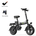 400W High-power Electric Bicycle - Long Range & 19 MPH, Foldable Portable Electric Scooter, Equipped With Dual Brakes, 14-inch All-terrain Tire Wheels, Dual Power Batteries\u002Felectric Mode, Multi-functional Bicycle, Iron-carbon Alloy Frame