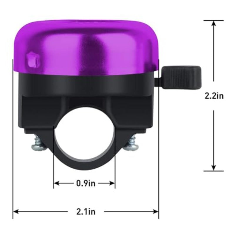 Purple Bicycle Bell with a Rocket Design, Suitable for Both Girls And. This Adjustable Bike Accessory Produces a Clear Sound And Is Perfect for Adults, Whether Women Or Men