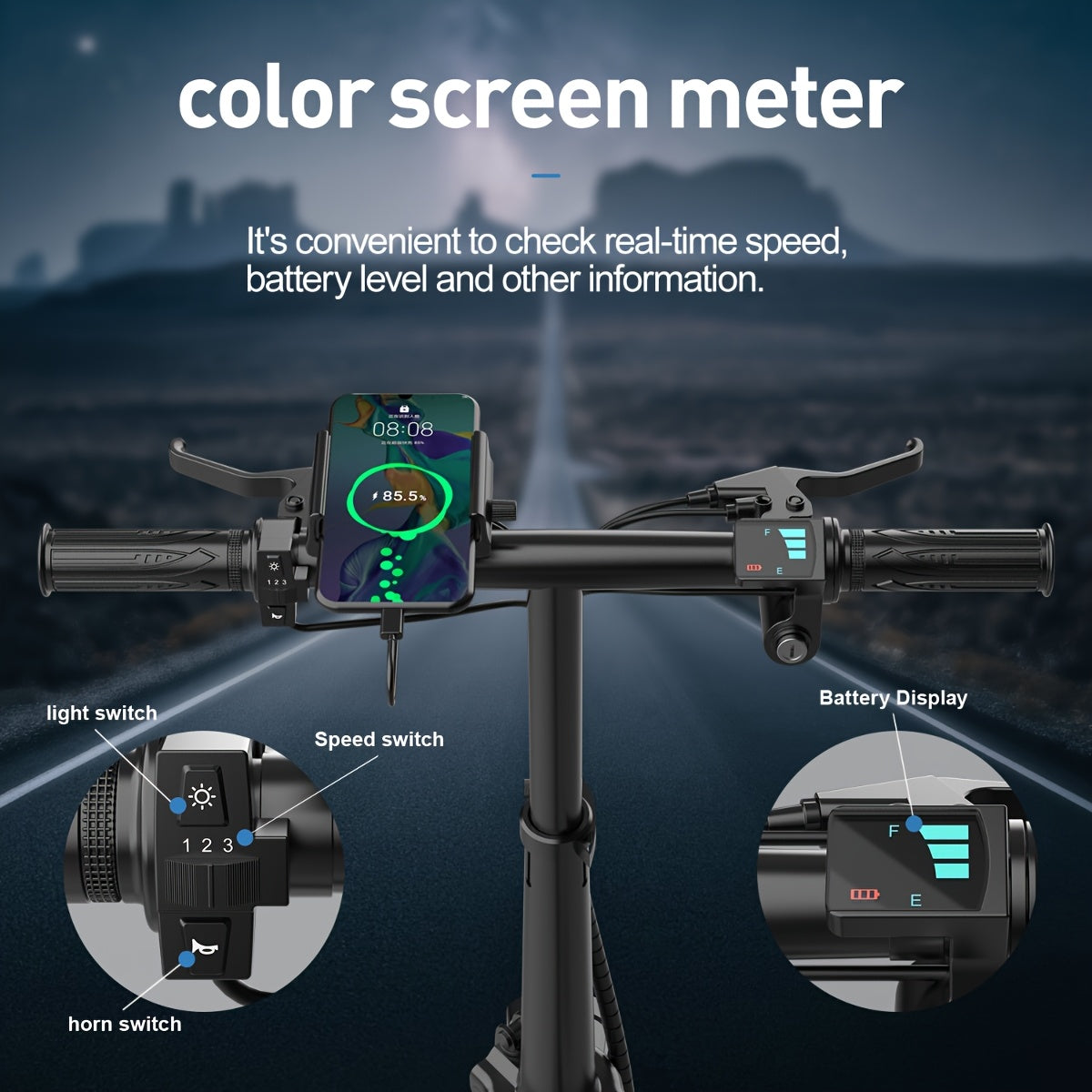 400W High-power Electric Bicycle - Long Range & 19 MPH, Foldable Portable Electric Scooter, Equipped With Dual Brakes, 14-inch All-terrain Tire Wheels, Dual Power Batteries\u002Felectric Mode, Multi-functional Bicycle, Iron-carbon Alloy Frame