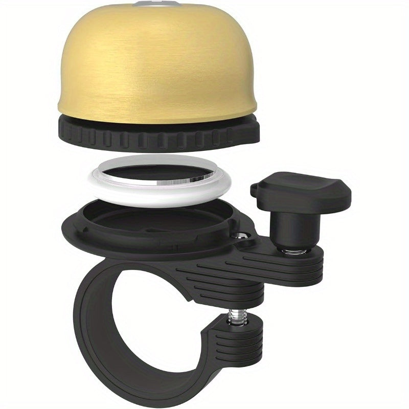 Bike Bell for Apple AirTag | Hidden Bike Holder GPS Tracker Bike Bell Anti-Theft | Bike Bells for Adults Kids | Loud Sound Bicycle Bell Handlebars, Road Mountain Bike Accessories
