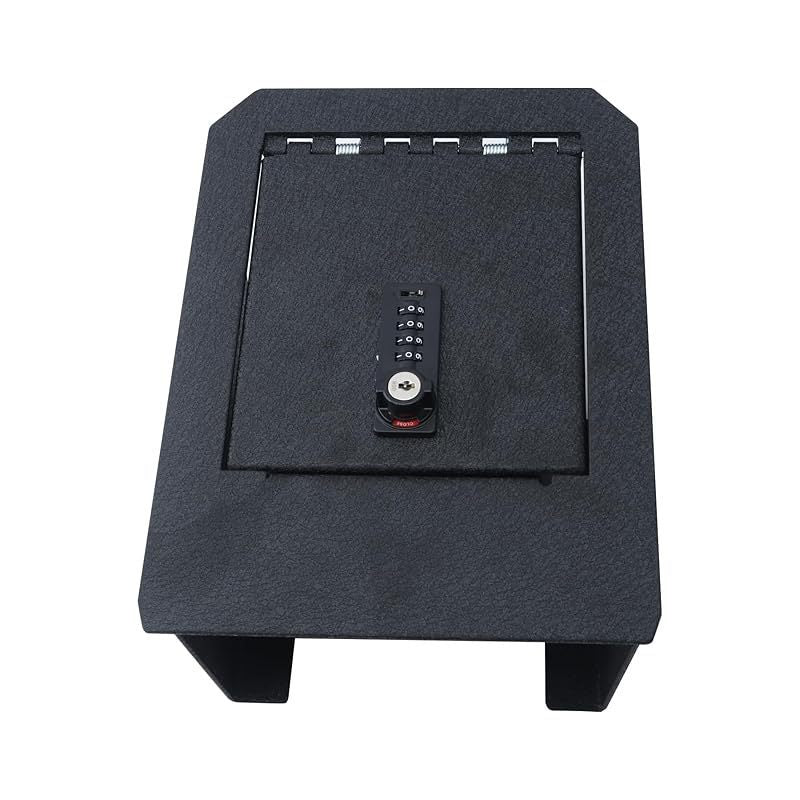Cybertruck Center Console Safe Box - Organizer Safe Anti-Theft Box Compatible With 2024 Cybertruck Center Console Armrest Lock W\u002F4 Digit Combo Password Lock and Keylock