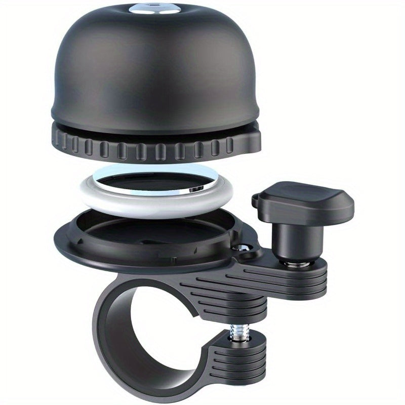 Bike Bell for Apple AirTag | Hidden Bike Holder GPS Tracker Bike Bell Anti-Theft | Bike Bells for Adults Kids | Loud Sound Bicycle Bell Handlebars, Road Mountain Bike Accessories