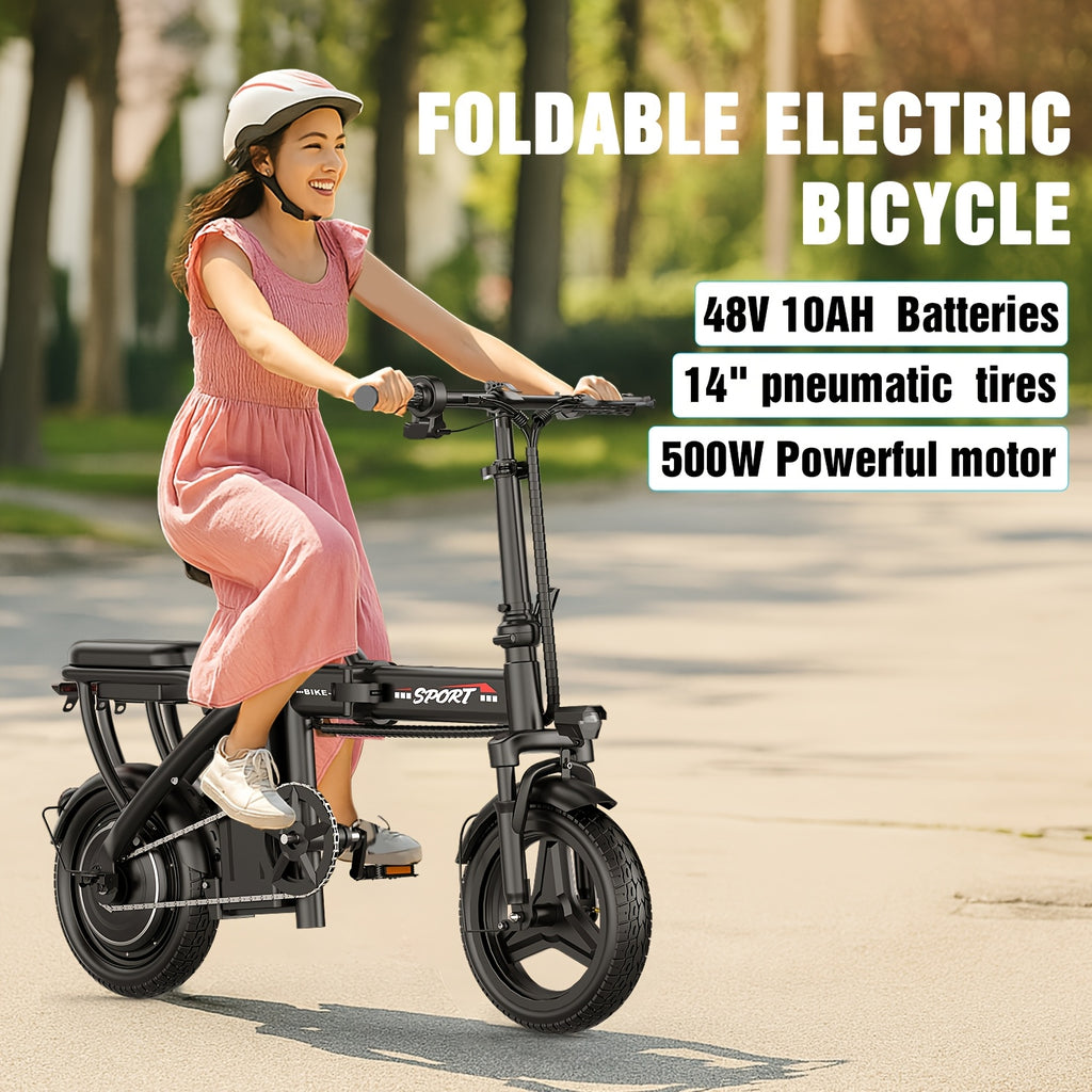 Foldable Electric Bike for Adults, 14\