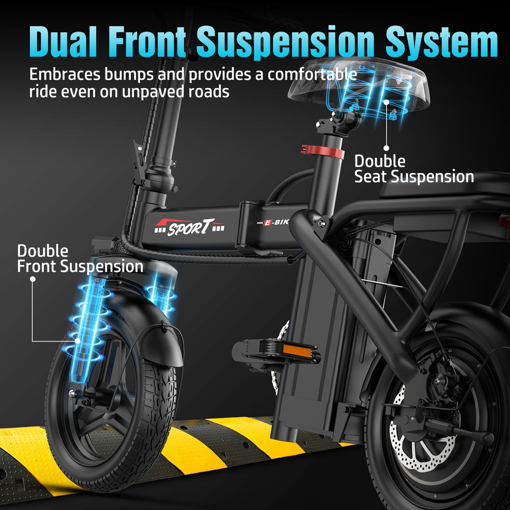 Foldable Electric Bike for Adults, 14\