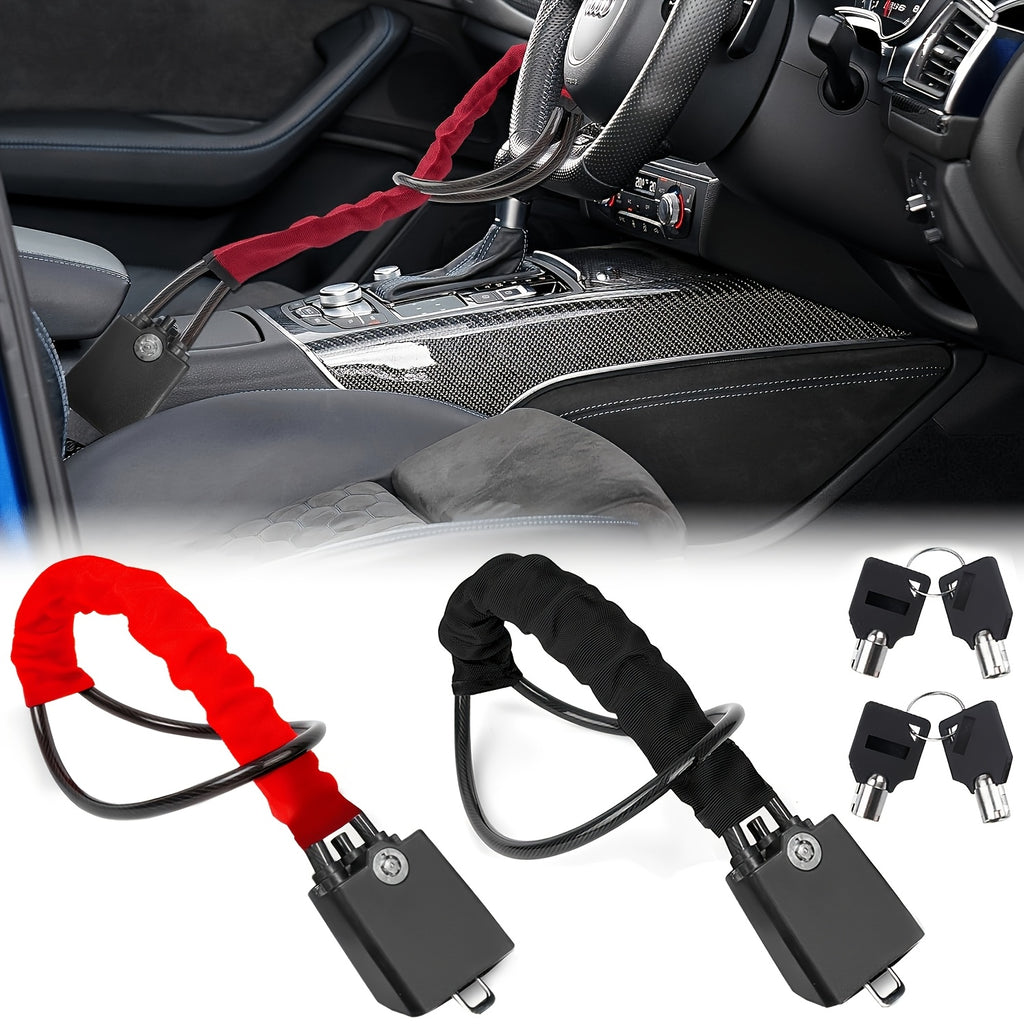 Car Steering Wheel Lock, 2 Pack Anti Theft Car Device with Max 17\