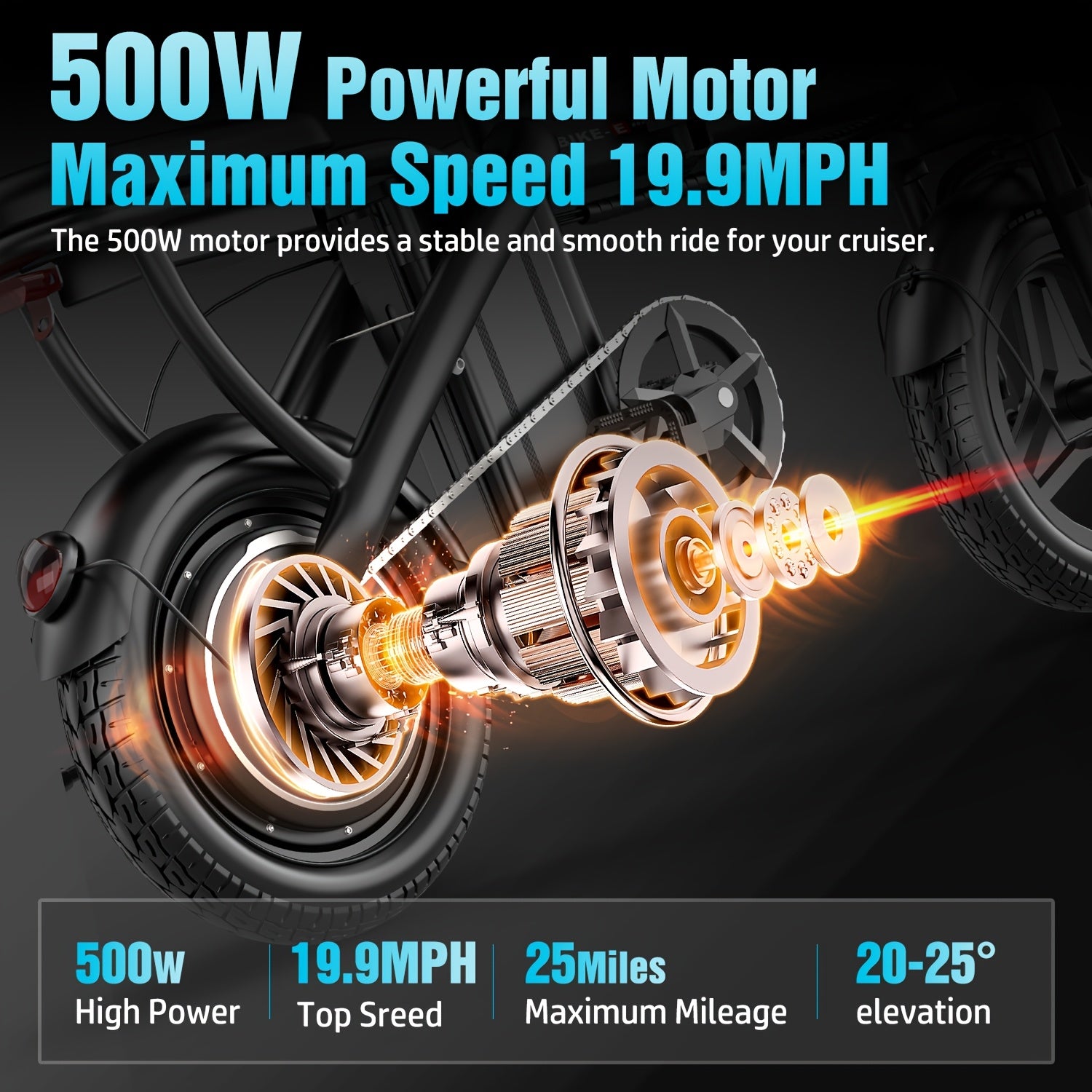 Foldable Electric Bike for Adults, 14\