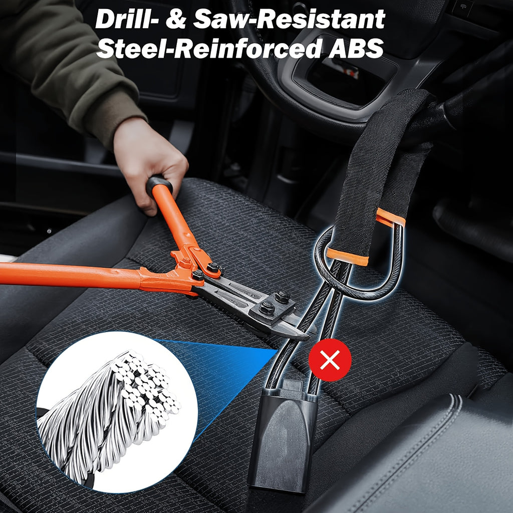 Car Steering Wheel Lock, 2 Pack Anti Theft Car Device with Max 17\