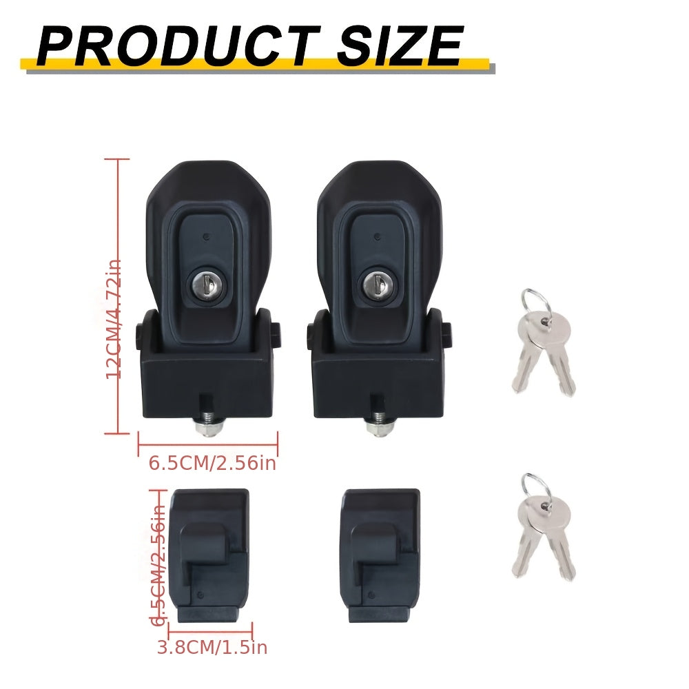 Applicable to 2018-2024 for JEEP for JL\u002FJT 4XE 2-Door & 4-Door OEM-Style Hood Latch Lock | Nylon Fiberglass Composite Anti-Theft Security Upgrade | Direct Fit Engine Cover Lock for Enhanced Safety